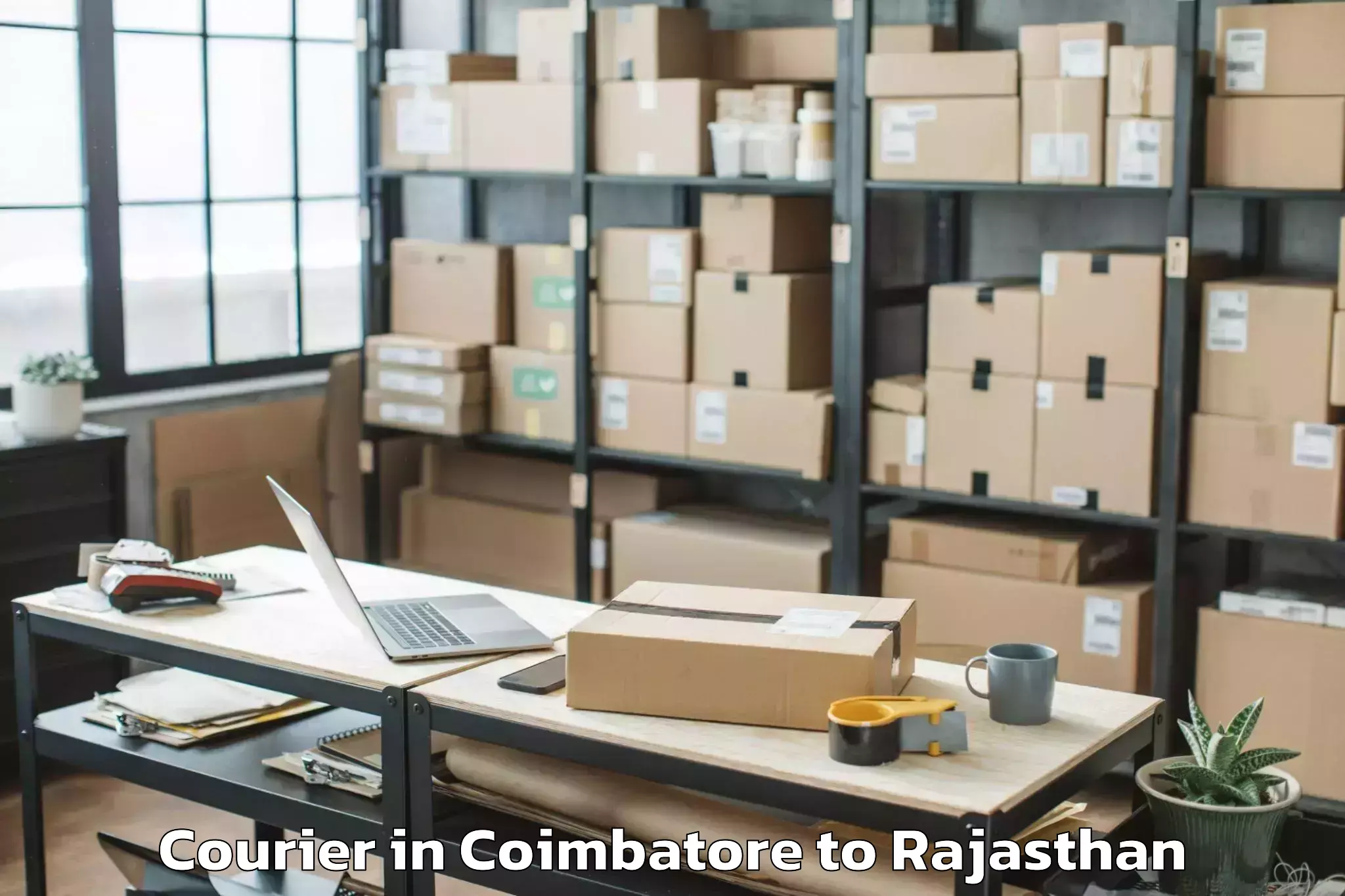 Trusted Coimbatore to Sardar Patel University Of Pol Courier